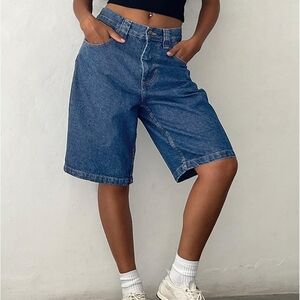 Vintage 90s Relaxed Fit Denim Capris Size 28